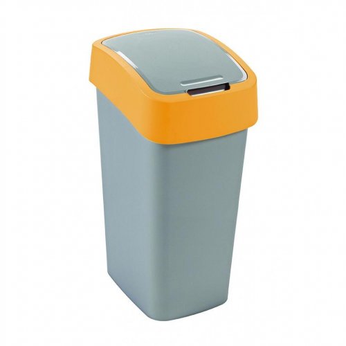 Curver Hinged Trash Can Pacific Flip 50l Yellow 195023