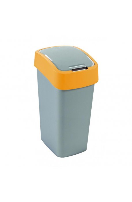Tilting baskets - Curver Hinged Trash Can Pacific Flip 50l Yellow 195023 - 