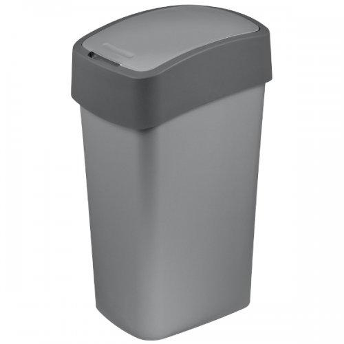 Curver Hinged Trash Can Pacific Flip 50l Gray 186181