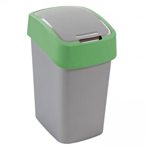 Curver Hinged Trash Can Pacific Flip 10l Green 90172