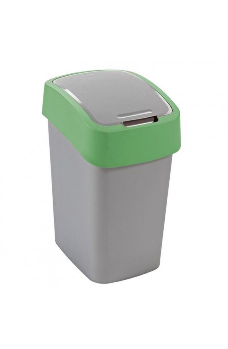 Tilting baskets - Curver Hinged Trash Can Pacific Flip 10l Green 90172 - 