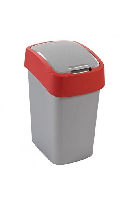 Tilting baskets - Curver Hinged Trash Can Pacific Flip 10l Red 190170 - 