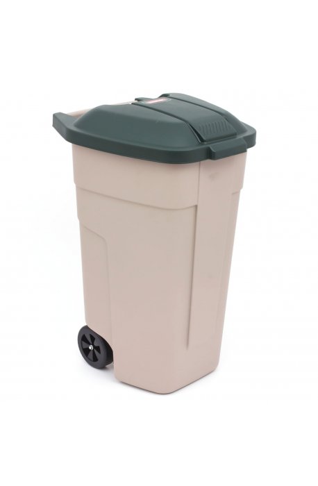 Waste sorting bins - Curver Trash Bin On Wheels 110l Beige 176805 - 