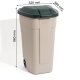 Waste sorting bins - Curver Trash Bin On Wheels 110l Beige 176805 - 