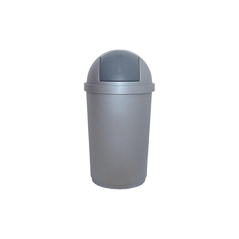50L Curver Rubbish Kitchen Bin Bullet Plastic Roller Top Flip Lid Dustbin Waste 