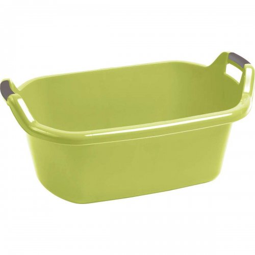 Curver Oval Bowl With Handles 55l Green 235307