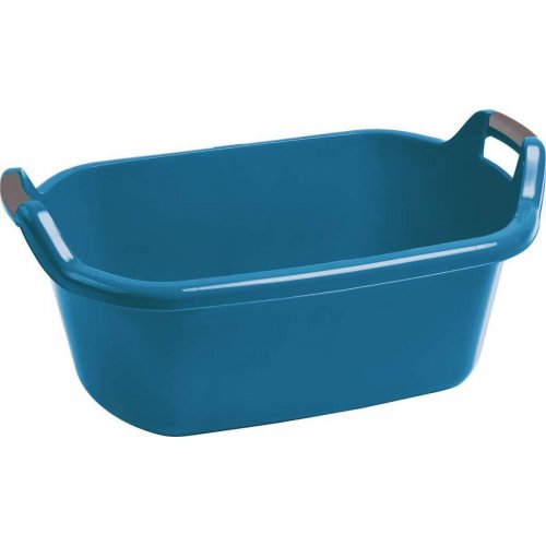 Curver Oval Bowl With Handles 55l Blue 235305