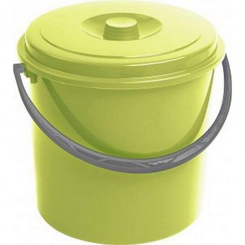Curver Bucket 12l With Lid Green 235237