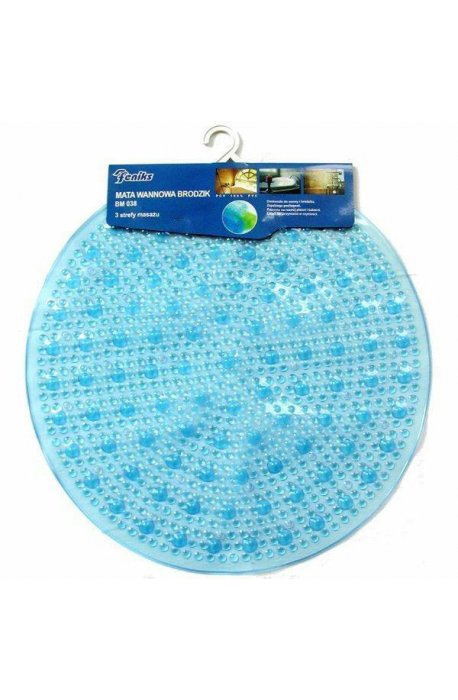 Bathroom mats, curtains, rugs - Anti-slip Mat Bm 038 Blue Round Diameter 50cm F - 