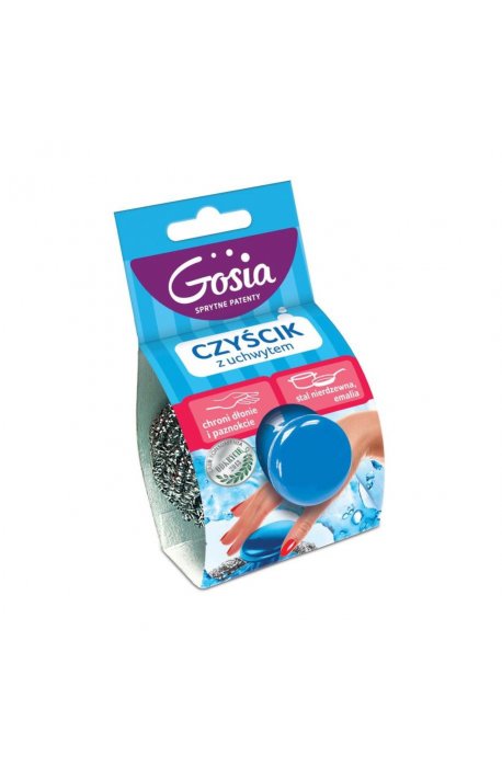 Scourers, cleaners, scourers - Gosia Cleaner With Handle Inox Spiral 4181 - 