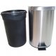 Pedal bins - Metal Rubbish Bin For Pedal 12L Satin F - 