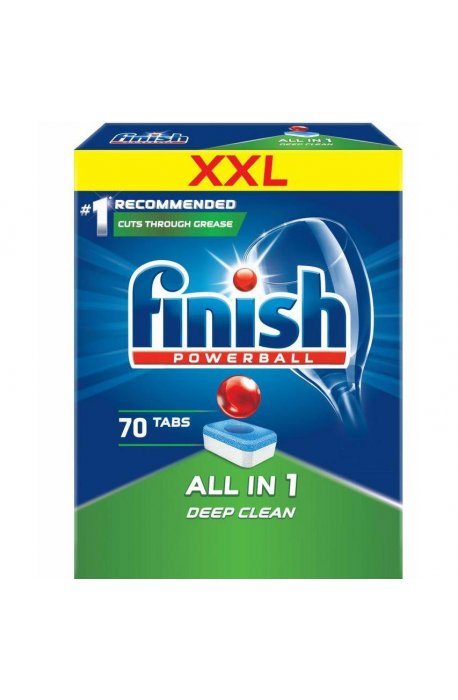 Tablets, salts, dishwasher rinse aid - Tabletki Do Zmywarek 70szt Regular Finish Powerball - 