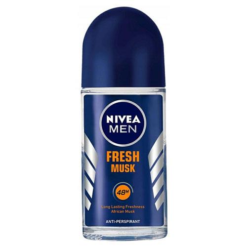 antiperspirants - Nivea Antyperspirant dla mężczyzn Roll-On Fresh Musk 50ml - 