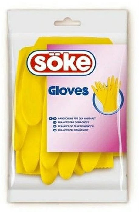 Gloves - Spontex Gloves Economic Yellow L 112418 - 