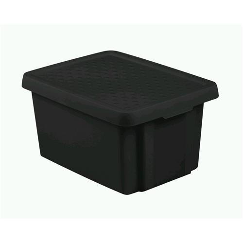 Curver Essentials Container 16L With Lid Black 225355