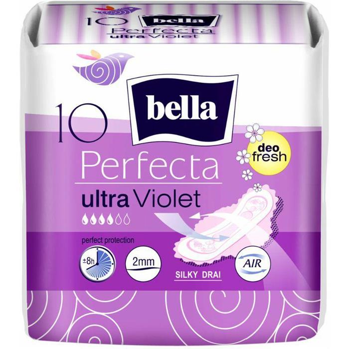 Wipes, sanitary towels - Podpaski Bella Perfecta Slim Violet 10sz  - 