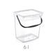 Powder containers - Pojemnik Na Detergenty Q-box 6l Transparentny 7122 Ch - 