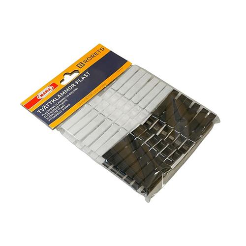 Rorets Clothes Pegs Black and White 24pcs 1524