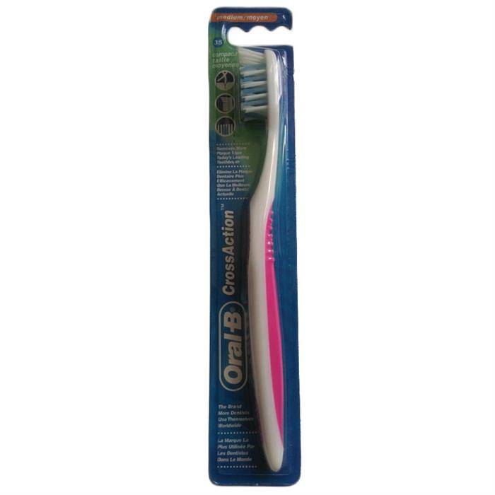 Brushes for brushing teeth - Oral-B Szczotka Do Zębów Cross Action Średnia Mix Kolorów - 