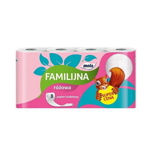 Mola Familijna Pink Toilet Paper 8 pcs