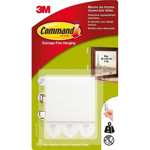 3M Command Picture Hooks 3 Pairs (6 Strips) 17201-3PK-CEE