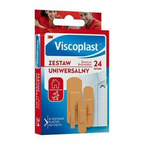 3M Viscoplast Universal Plasters 24pcs 2 Types 5 Sizes