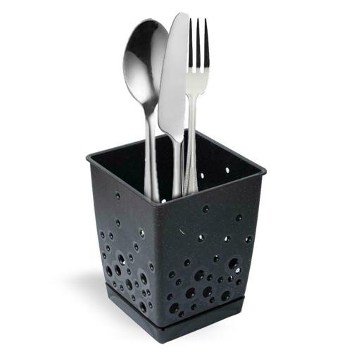 Cutlery Drainer With Stand Bubbles Cosmos Black 210708 Practic..