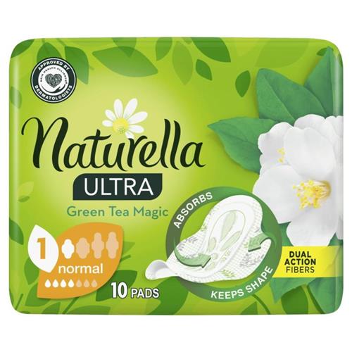 Naturella Ultra Normal Sanitary Pads With Wings Green Tea 10 pcs..