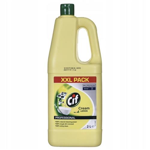 Cif Professional Cream Lemon 2l Yellow Cleaning Milk..