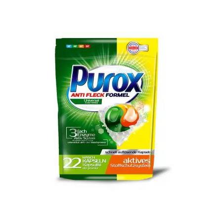 Clovin Purox Gel Capsules For Laundry Duocaps 22pcs x 18g Color&White Foil...
