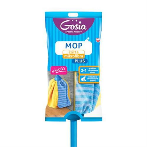 Gosia Mop With Stick Yellow Microfiber Plus 7125..
