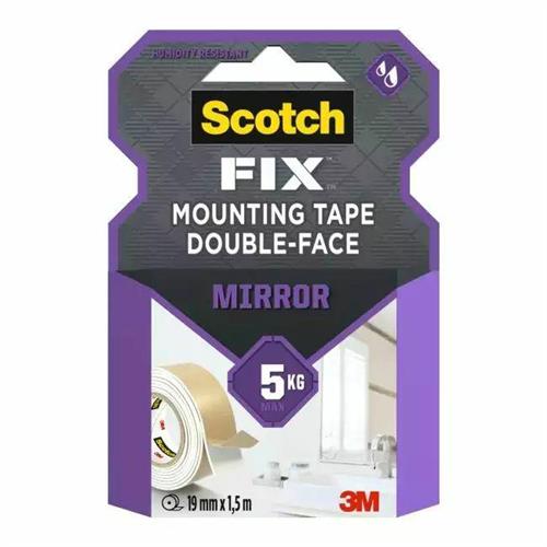 3M Scotch Double-Sided Mirror Mounting Tape For Mirrors and Bathrooms 1.5m...