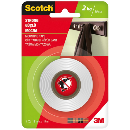 3M Scotch Foam Double Sided Tape 19mm x 5m..