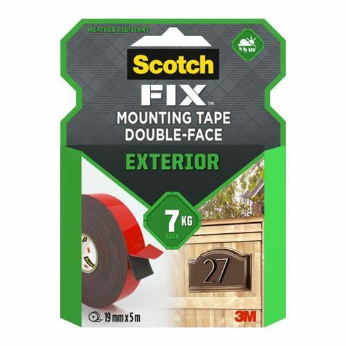 3M Scotch Mounting Tape Exterior Double Sided Exterior 5m..