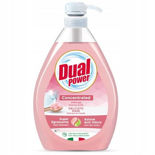 Dual Power Concentrated Dishwashing Liquid With Pump Delicato Mani 1000ml..