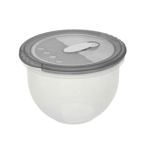 Keeeper Laura Micro-clip Container 1.5L Round Crystal Gray 144388..