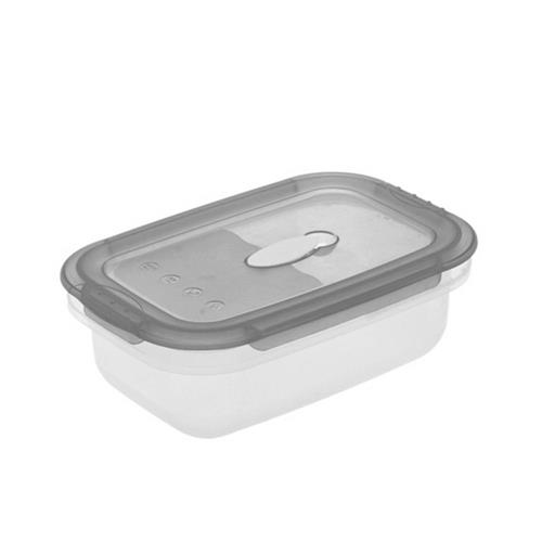 Keeeper Laura Micro-clip Container 0.6L Rectangular Crystal Gray 145088..