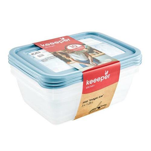Keeeper Set of containers Mia Magic Ice3x1,25l 300526..
