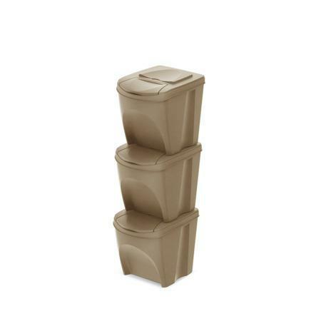 A set of ECO SET3 Naturo ECO waste bins..