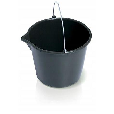 Bucket BUCKET Black With Metal Handle 12l..