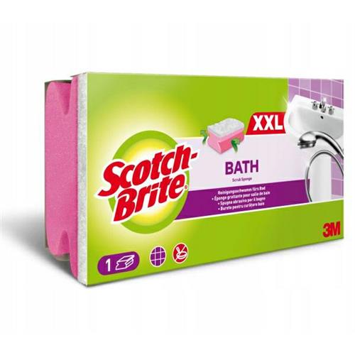 3M Scotch Brite Bathroom Scrubber Bath Scrub Sponge 7x13..