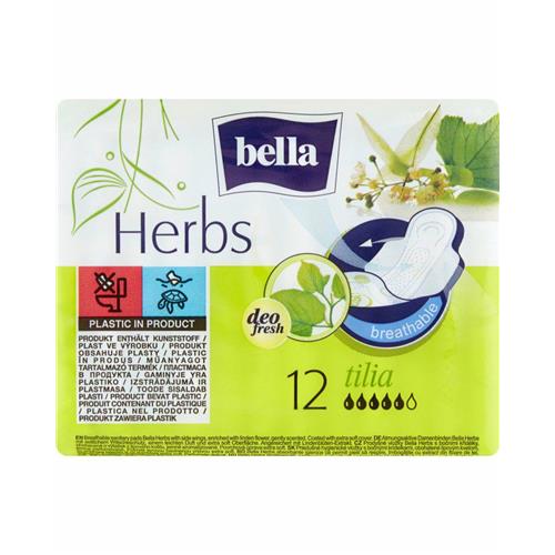 Bella Herbs Tilia Sanitary Pads With Wings 12 pcs..