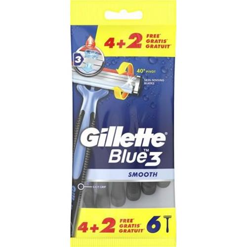 Gillette Blue 3 Smooth 6pcs Bag..