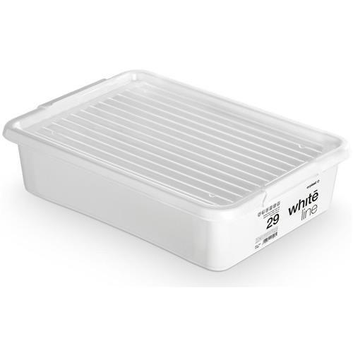 Container With Lid White Line 29l 1792 Under Bed..